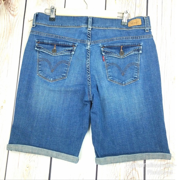 Vintage Levis 515 bermuda jean shorts 12 - Picture 3 of 8